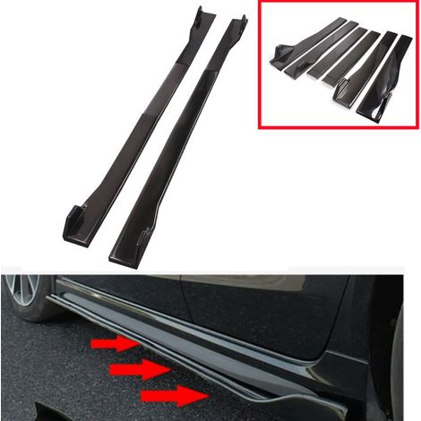 Car modification: 2.2-meter three-section side skirt upgrade with blade-like side skirts, small body kit, split spoiler, and side shovel. (1/5)