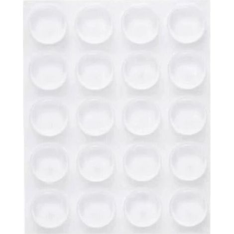 40x butée de porte adhésive transparentes, 22 x 5 mm, tampon porte, butoir de porte transparent, amortisseur de porte murale