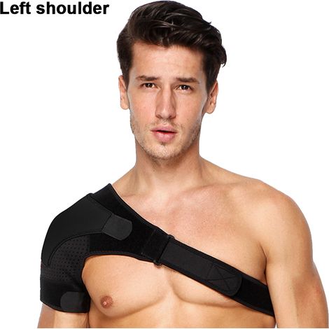 1 Brace épaule, manchon compression néoprène, réglable 3 boucles, soin orthopédique, homme femme (1/5)