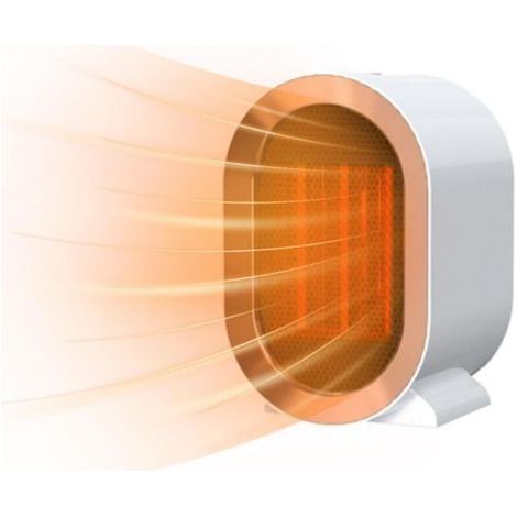 Mini Radiateur Soufflant à Économie d'Énergie,Chauffage Soufflant Électrique Radiateur,Chauffage d'appoint 1200W Avec pour Salon, Chambre, Salle de Bain Blanc (1/5)