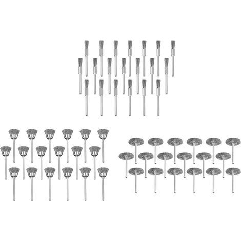 Jeu de brosses de nettoyage en fil de fer, 60 pièces, 3 types de (1/2)