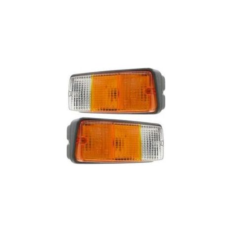 Phare avant 2 fonctions tracteur – Feu de position + feu clignotant – Dimensions 160x70x71mm – Lot de 2 (1/2)
