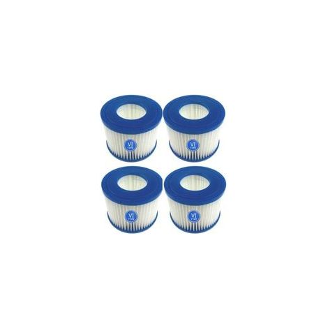 4 Pièces Cartouches Filtrantes de Rechange Pour piscine Lay-Z-Spa Bestway Flowclear Bestway SPA type VI (1/4)