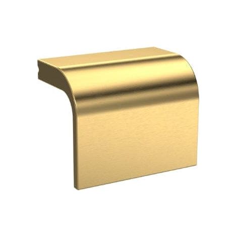 Nuie Brushed Brass 40mm Square Drop Furniture Handle with 32mm Hole Centres - H312 (1/3)