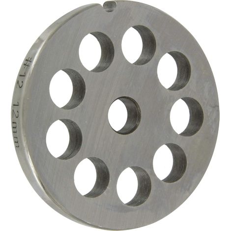 1 Grille Hachoir Acier Trempé 12mm Pour Hachoir N°12 Cuisine (1/3)