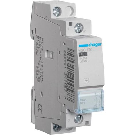 Contacteur 25A 1O 230V HAGER ESC126 (1/5)