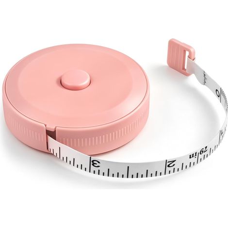 Ruban à Mesurer Rétractable, Portable, 2M (Rose) (1/5)