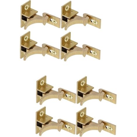 Lot de 8 loquets placard robustes à coude pour fenêtre, tiroir camping (1/5)