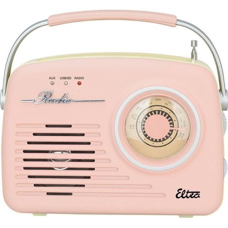 ELTRA Radio LUIZA RETRO SP-11 MP3 USB SD ROSA