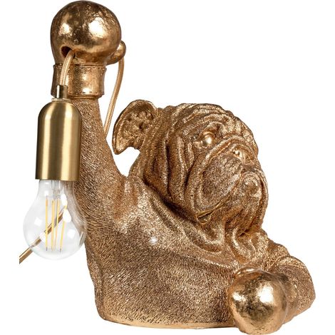 Tischlampe Hund MIKE Gold