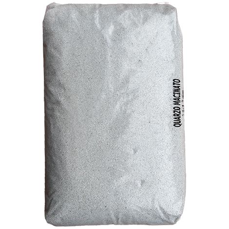 Quarzo bianco macinato 0,8/1,2 mm (25 kg), ideale per filtro piscina (1/2)