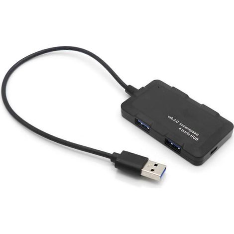 Hub USB-C 2.0 4 ports multiprise pour PC ordinateur portable notebook récepteur ordinateur interface USB (1/4)