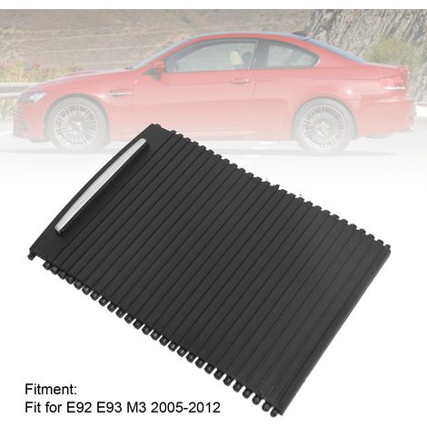 [Occultant rétractable pour porte-gobelets arrière] BMW E92 E93 M3 2005-2012 [Noir, caoutchouc] (1/5)