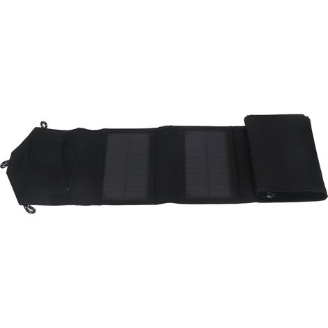 Faltbares, tragbares Solarladegerät mit 20 W und zwei USB-Anschlüssen, hocheffizientem monokristallinem Silizium-Solarpanel (1/5)