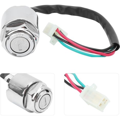 Control de encendido para motocicleta, ATV y bicicleta de montaña eléctrica con 2 llaves.
