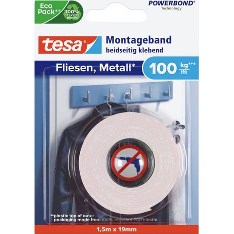 tesa ULTRA STRONG 77746-00000-00 Ruban de montage tesa® Powerbond blanc (L x l) 1.5 m x 19 mm 1 pc(s (1/4)