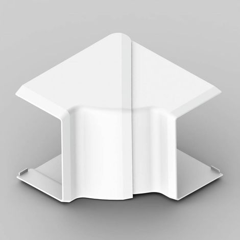 Angolo interno sinistro 60x40mm bianco regolabile 75-135 gradi 8655