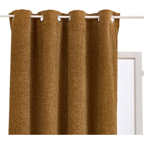 Rideau Fran 140x260cm ocre - Atmosphera créateur d'intérieur (1/5)