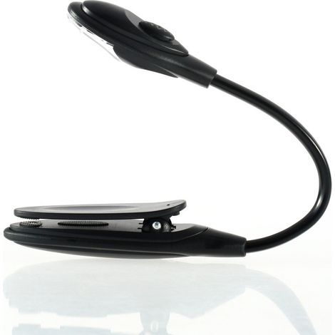 Mini-LED-Klemm-Leselampe, tragbares und flexibles Nachtlicht, ideal zum Lesen im Bett.