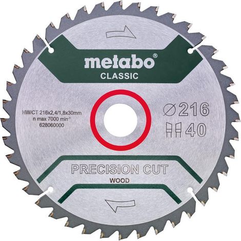 Metabo PRECISION CUT WOOD CLASSIC 628657000 Lama circolare 305 x 30 x 1.6 mm Numero di denti: 56 1 pz.