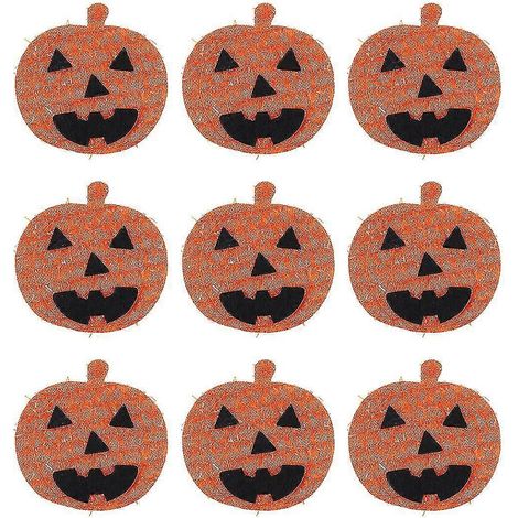 12 parches adhesivos de tela no tejida para Halloween, apliques DIY, adornos de decoración de Halloween (1/3)
