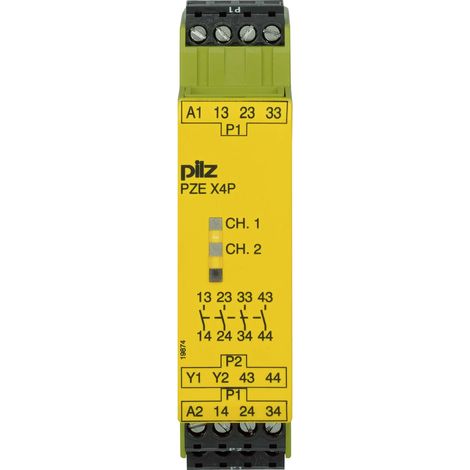 Pilz Kontakterweiterungsblock 24VDC 4n/o PZE X4P, 777585