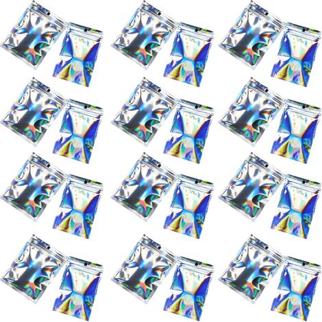 100 pochettes ziplock épaisses en PE, petits sacs auto-scellants avec valve, sachets hermétiques pour snacks et bijoux (1/5)