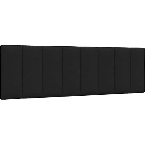 Kopfteil-Kissen "Hanko" Schwarz 160 cm Stoff vidaXL