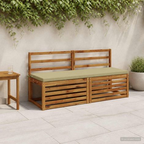 vidaXL 2-Piece Bench Cushions SOEST 100% Polyester Light Green (1/5)
