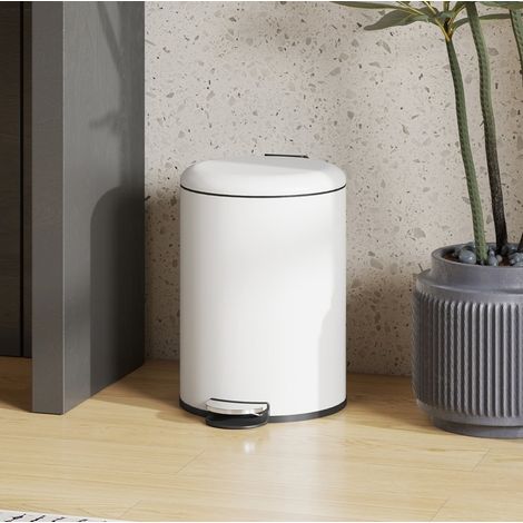 Cubo de basura con pedal 20L tapa suave 36 cm OKMYHOME (1/4)