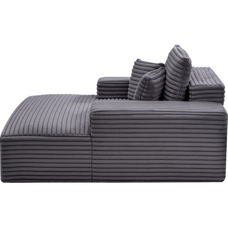 Mophorn Chaise longue cómoda y elegante,sofá cama tapizado con cojines decorativos y reposabrazos,diseñado con asiento profundo ideal para sala de estar y dormitorio,dimensiones de 1240 x 1700 x 700mm