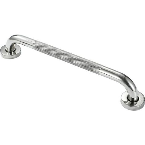 Haltegriff aus Edelstahl mit Rändelschraube, rutschfest, für Badezimmer, Badewanne, für ältere Menschen/Behinderte/Kinder/Schwangere, 41 cm, 2 Stück