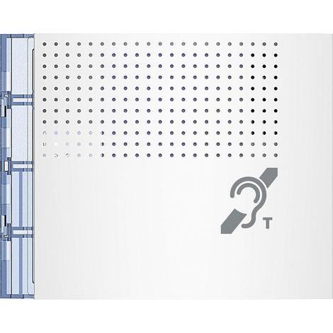 Façade Sfera New pour module boucle inductive et synthèse vocale Allwhite (352702) (1/2)
