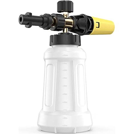 Lance à mousse neige pour nettoyeur haute pression Karcher K2 K3 K4 K5 K6 K7, buse de rechange améliorée, connexion et alimentation, distributeur de savon épais, buse de pulvérisation réglable (1/4)