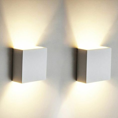 2pcs 6W LED Applique Murale Intérieure Applique Murale Moderne En Aluminium Applique Luminaires pour Salon Chambre Salle De Bains Cuisine Salle À Manger, (1/3)