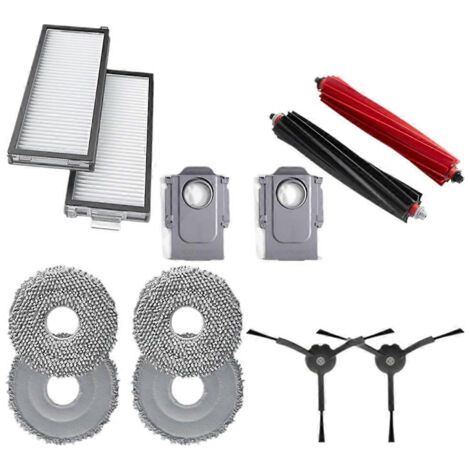 NALOOKAMIC Filtre HEPA, brosse latérale, brosse principale, lingettes de nettoyage, sac à poussière pour aspirateur Roborock Qrevo Master - Pièces détachées et accessoires (1/4)