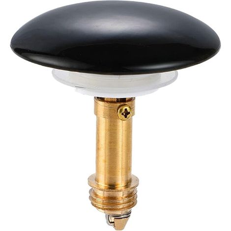 Bouchon Pop-Up Click Clack, Drain De Bouton D'évier De Lavabo De 66 Mm, Adapté Au Lavabo De Salle De Bain De Cuisine, Bouchon Plaqué Chrome En Laiton Massif