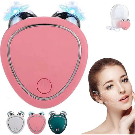 Microcurrent Facial Roller, Electric Face Massager Anti-wrinkle Skin Firming Massager For V-face & Neck, Ace Tightening Device For Women (1/5)