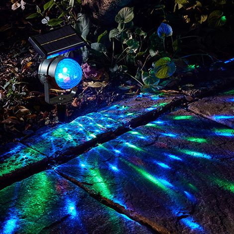 Guirlande lumineuse LED solaire extérieure projecteur étanche pour fête Noël, spot féerique décor jardin (1/5)