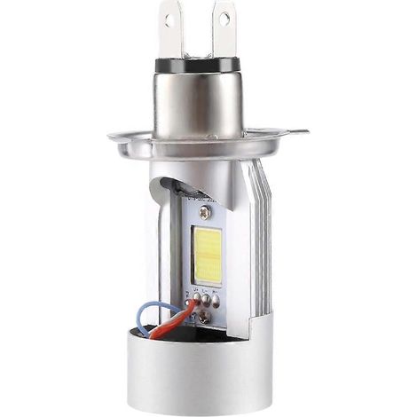 H4 LED-Scheinwerferlampe für Motorräder, Fern-/Abblendlicht, mit rotem Luchsauge (1/5)