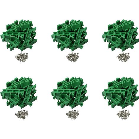 120 PièCes DRG-01 PCB pour DIN 35 sur Rail Support de Adaptateur Circuit Imprimé Support de Support Clips de Transport Connecteurs (1/5)
