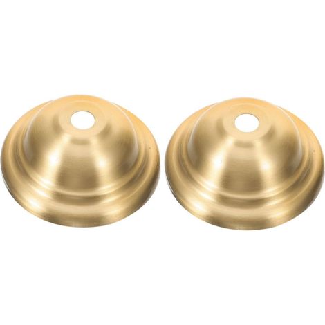 Plaque de Plafond Laiton Pur pour Luminaire Kit Auvent Cache-fils Doré pour Suspension Chapeau Rétro Accessoire Fixation Lampe (1/5)