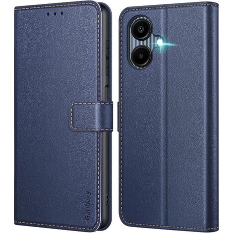 Handyhülle Galaxy A06 4G Klapphülle Leder Galaxy A06 4G Dunkelblau (1/5)