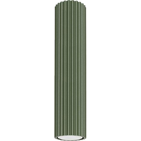Deckenspot Aluminium GU10 rund Ø 6,5 cm Aufputz Olivgrün Modern Spot Lampe Decke Deckenleuchte (1/5)