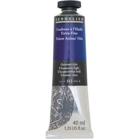 Couleurs à l'huile - Sennelier - Outremer Clair - 40ml - Pigments naturels - Finition satinée