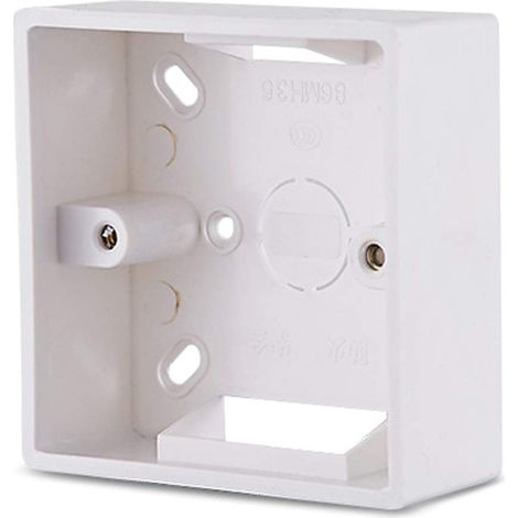 86X86 PVC épaississement boîte de jonction Cassette de Montage Mural pour Prise de commutateur Interrupteur de Base boîte inférieure Accessoires de boîte électrique (1/5)