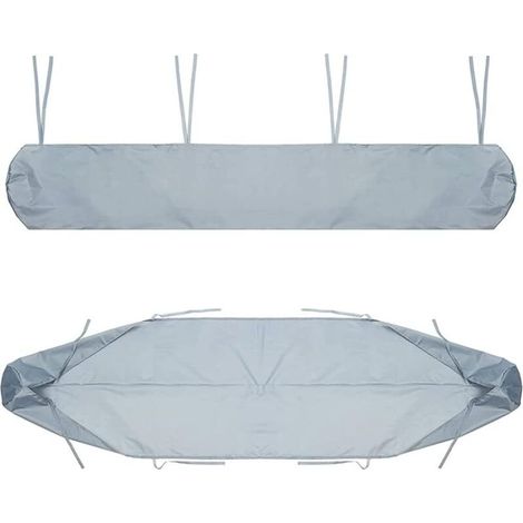 Housse de Auvent Jardin Protection, BâChe Sac de Rangement 210D Oxford Contre Les UV Anti-poussière étanche Contre la Neige et la Pluie en Hiver, pour Canopy Shelter De Terrasse Meubles (Gris, 3.5M)-D