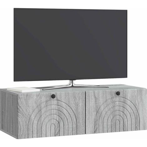 Maison Exclusive - Mobile Porta TV da Muro Grigio Sonoma 99 x 41 x 30 cm (1/5)
