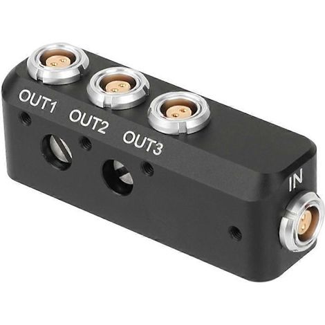 4-poliges 0B 2 Eingangs-/Ausgangs-Splitterkabel für ARRI-Kamera (12V Ausgang, 0B 2 Pins) und 4 0B 2-polige Stromverteiler. (1/5)