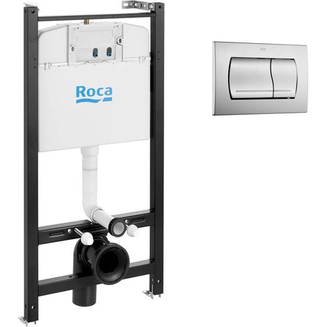 Pack Bâti-support Roca Active + Plaque chrome mat (RocaActive-2) (1/5)
